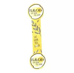 Sticker court 2 cercles 35x133mm Flavors rlx500 etiquette